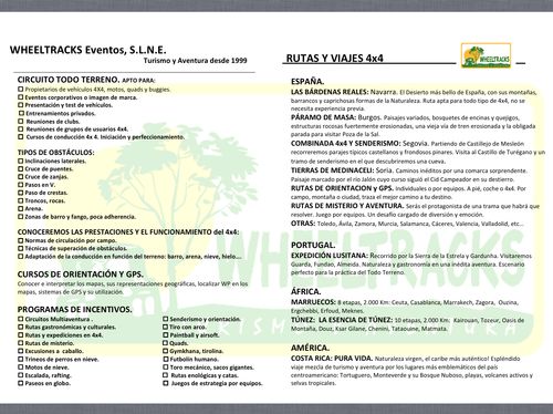 PROGRAMA de ACTIVIDADES